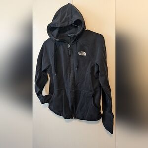 The North Face Charcoal Full-Zip Hoodie Medium Jacket Cotton
